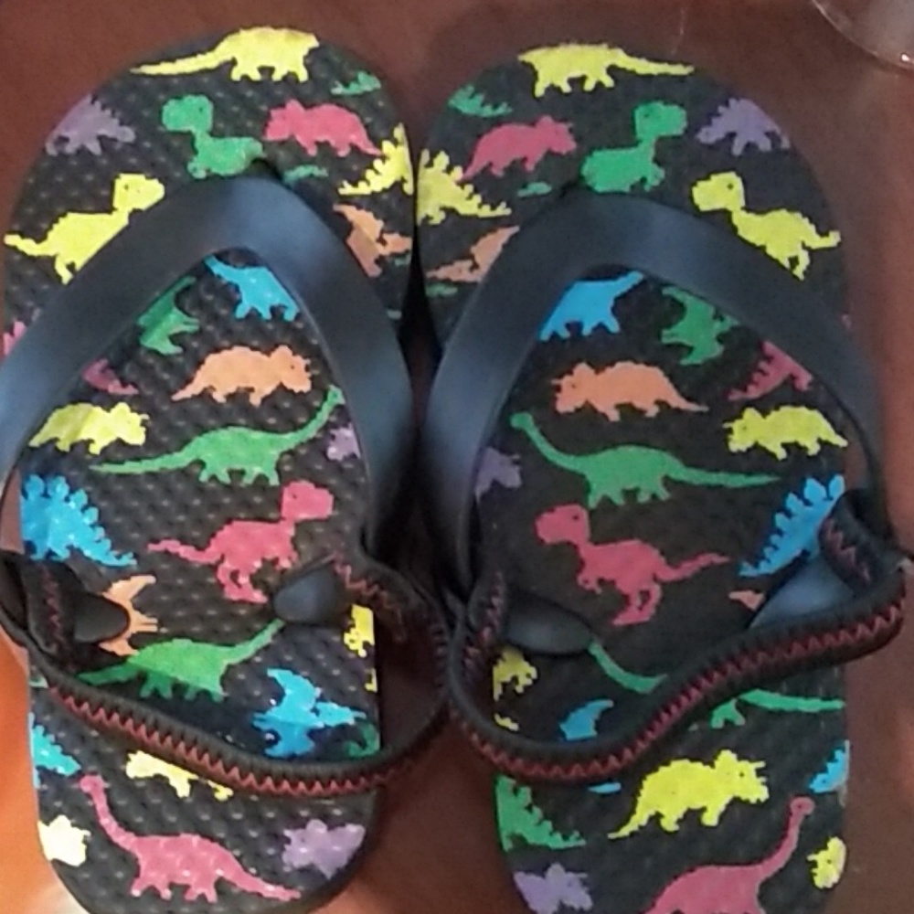 Toddler Boys' Dinosaur Printed Flip Flop